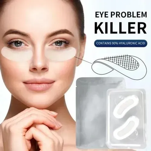 Parches Contorno Ojos Microagujas Con Ácido Hialurónico