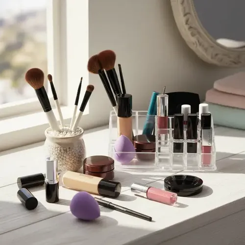 Organizador Maquillaje Make Up Acrilico Superior Reina Casa