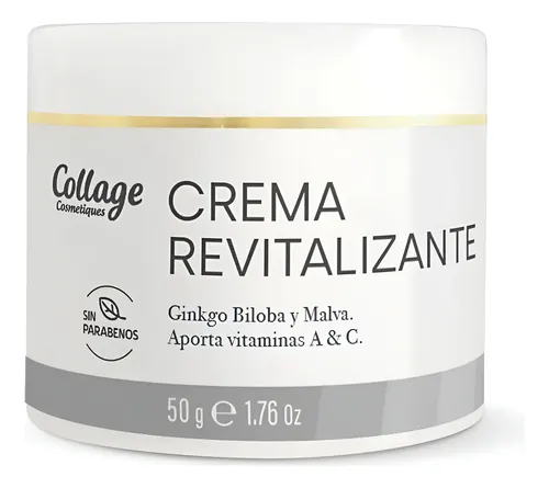 Crema Facial Revitalizante Ginkgo Biloba Malva 50g Collage