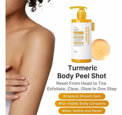 ‘suero Exfoliante Cuerpo Kójico Cúrcuma Más Paño Baño’