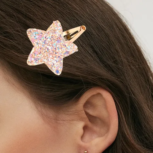 Horquillas Con Purpurina Con Forma De Estrella Para Mujeres