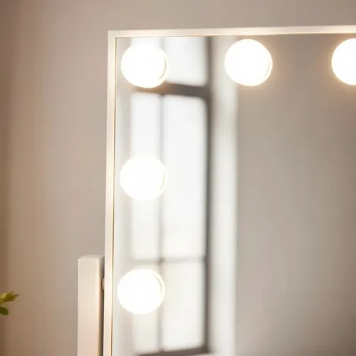 Espejo Para Maquillaje Luz 12 Led Hollywood Usb