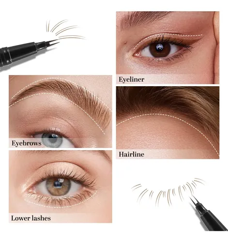 Lápiz De Maquillaje Boobeen 3 En 1 Delineador Y Cejas