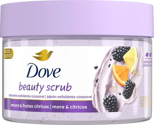 Exfoliante Dove Beauty Scrub Mora Y Cítricos 280 Gramos