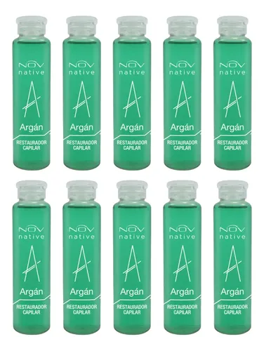 Ampolla Argan Nov Restaurador Capilar 15ml X 10 Unidades