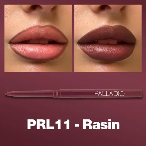 Lápiz Labial Retráctil Impermeable Palladio Raisin