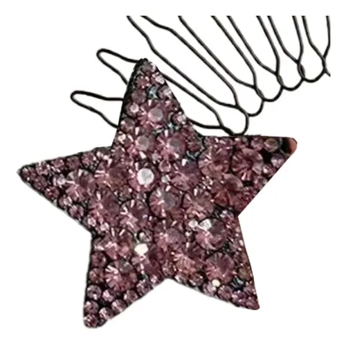 Herramienta De Peinado Con Diamantes De Imitación Rosa