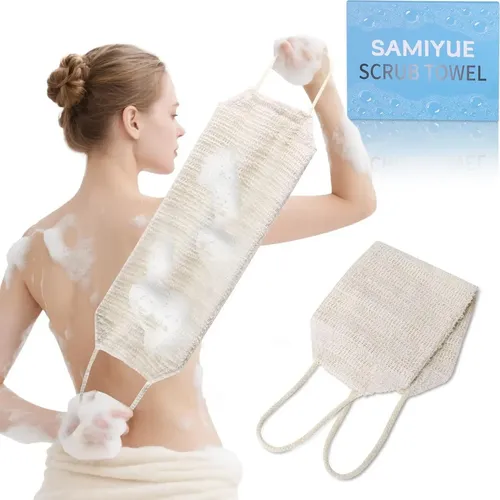 Toalla Exfoliante De Ducha Samiyue 90 Cm Sisal Natural