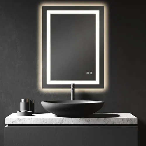 Espejo Inteligente Led Desempañador 60×80 Luz Cálida Y Fría
