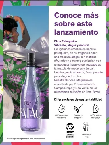 Frescor Eau De Toilette Pataqueira Ekos Natura