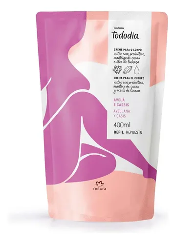 Crema Natura Tododia Hidratante Avellana Y Casis Sachet 400