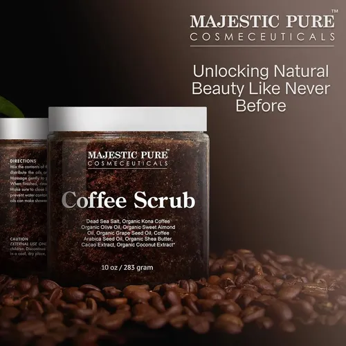 Majestic Pure Exfoliante De Café Arábica Con Sal Del Mar Mue