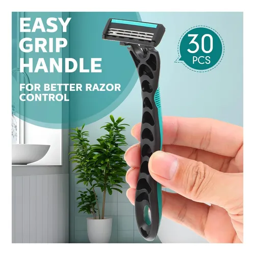 Leriton 30 Pcs Mens Razors Desechable Bulk 3 Blade Men Para