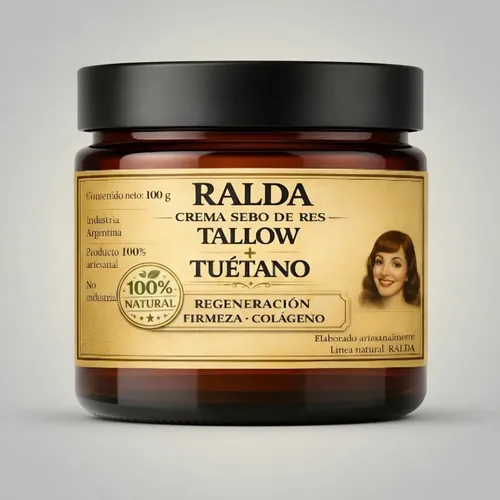 Crema Tallow Sebo De Res Beef Con Aceite De Tuétano Antiarr