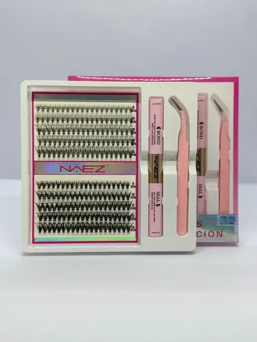 Kit Pestañas Postizas Naez Adhesivo Sellador Varios Modelos