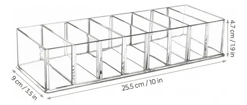Organizador De Maquillaje Acrílico Transparente, Soporte De