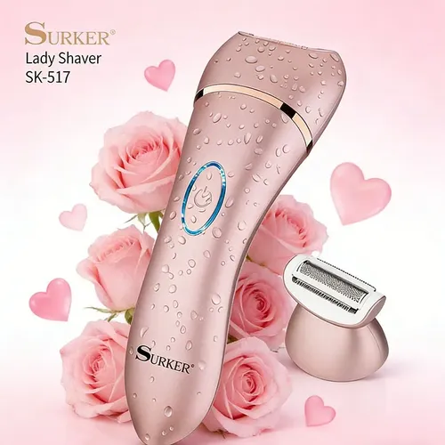 Depiladora Eléctrica Femenina 2 En 1 Surker Rosa Chicle