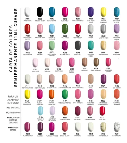 Kit 4 Esmalte Semipermanente Gel Uñas Manicuría 11ml