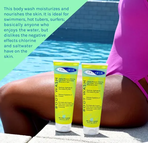 Gel De Baño Triswim Que Elimina El Cloro Y Humecta Para Nada