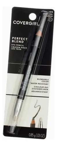 Lápiz Delineador Para Ojos Covergirl Perfect Blend Point Plu Color 105 Charcoal Efecto Mate
