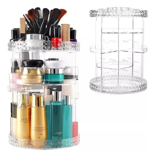 Organizador De Maquillajes Y Cosméticos Acrílico Giratorio