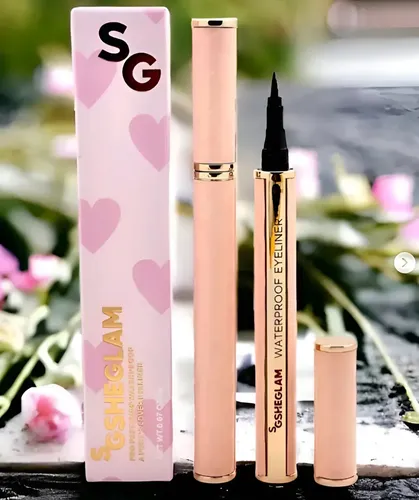 Delineador Líquido Eyeliner Precision Color Black Sheglam Negro Mate