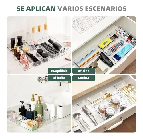 Organizador De Cajones Joyas Maquillaje 16 Pzas De Plástico