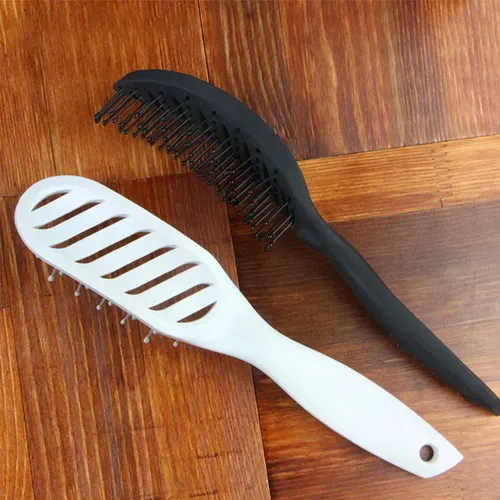 Cepillo Desenredante Curvo Con Ventilación Para Un Secado Rá Black