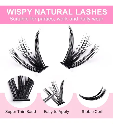 Kit De Pestañas Stage Glam Con Doble Adhesivo Y Ts