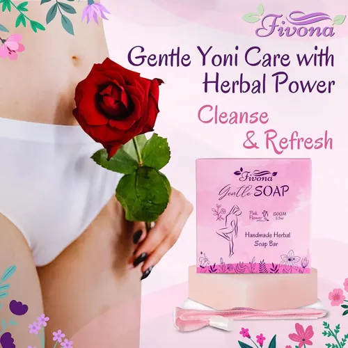 Jabón Herbal Femenino Set De 5, Fórmula Suave Y Natural