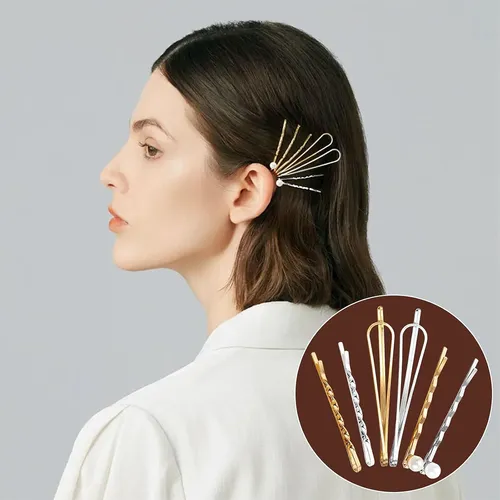 Kit De 18 Pinzas, Horquillas Y Broches Para El Cabello Y Mod