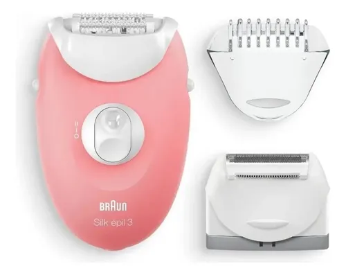 Depiladora Eléctrica Mujer BRAUN Silk-épil 3, 3-440 Color Rosa