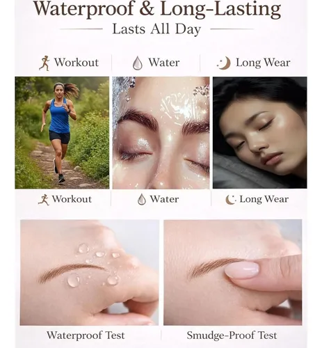Lápiz Microblading De Cejas Kalbrow Castaño Rojizo