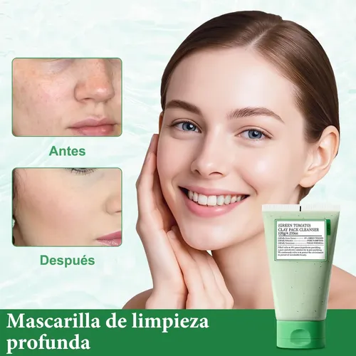 Mascarilla Limpiadora De Arcilla De Tomate Verde