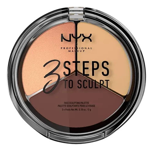 Nyx 3 Steps To Sculpt Paleta Contorno Medium