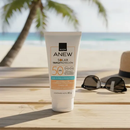 Avon Anew Protect Solar Claro 1.0 Facial Fps50 C/hialuronico
