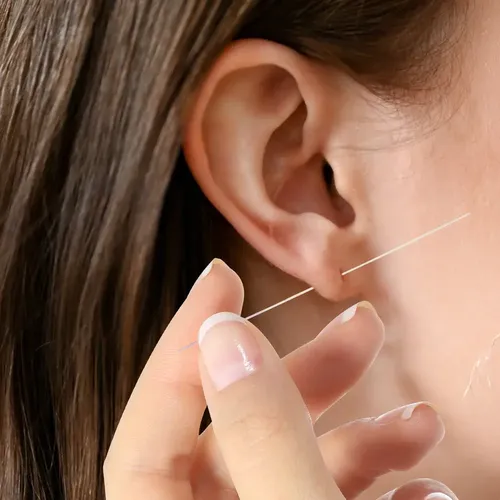 7 Juegos De Hilo Dental, Limpiador De Piercings For Orejas