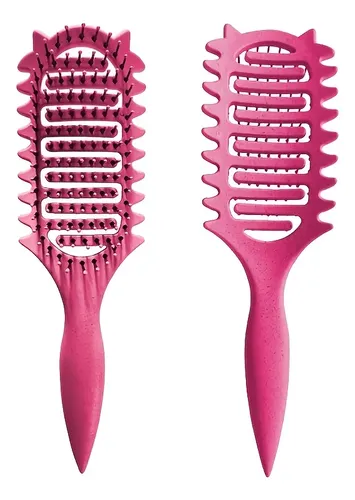 Peineta Para Gatitos, Diseño Con Orejas De Gato Ahuecadas Rosa