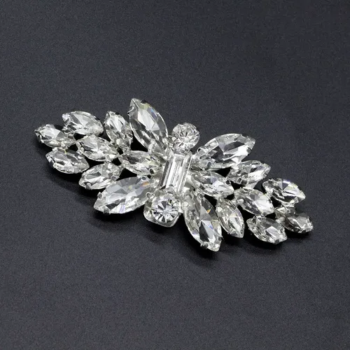 Zapato De Cristal De Moda, Hebilla, Clip De Plata