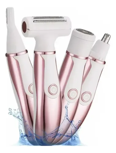 Depiladora Eléctrica Mujer 4 En 1 Recarga Usb Facial Cuerpo