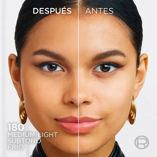 L’Oréal Paris Infallible Skin Ink Base de Maquillaje y Corrector 2 en 1, Acabado Mate, Larga Duración Hasta por 48h, Resistente a Transferencias, Tono 100