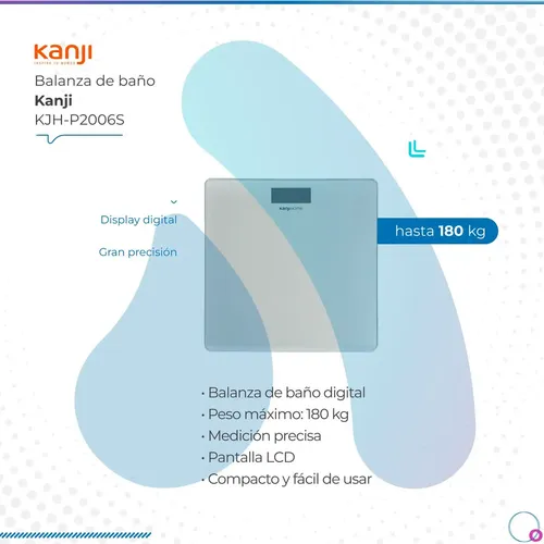 Balanza De Baño Kanjihome Con Pantalla Lcd Medicion Presisa