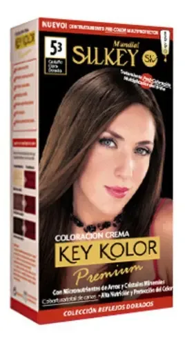 Silkey Tintura Key Kolor Premium Kit Tono 5.3 castaño claro dorado