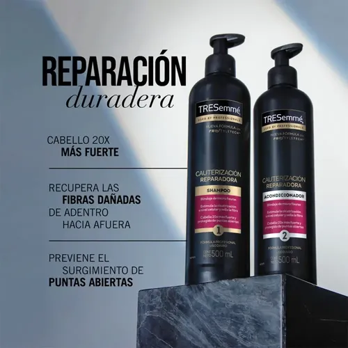 Shampoo Tresemmé Cauterización Reparadora 880 Ml