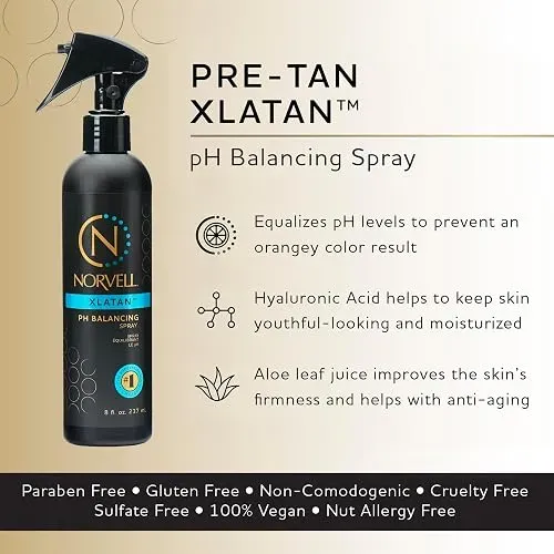 Norvell Spray Ph Balancing Xlatan Pre Sunless Tanning 8 Fl