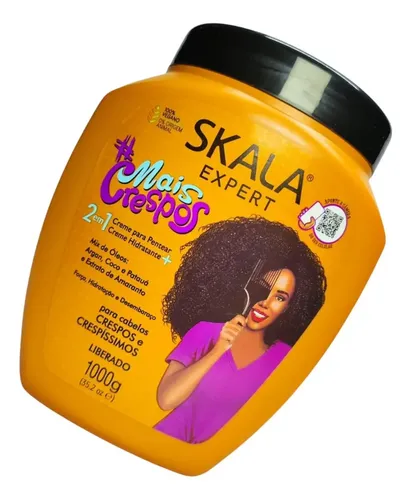 Skala Mais Crespos Máscara Vegana Crema Peinar Rulos 1kg