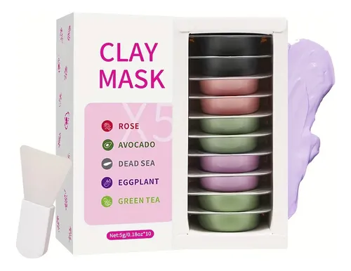 Mascarilla Arcilla 10u Hidratante Todo Piel Normal A Mixta