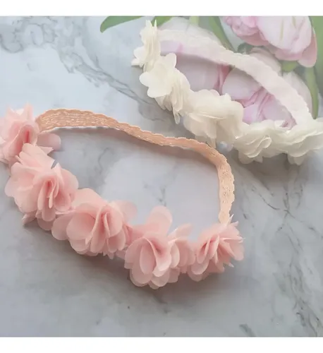 Jilukibo Diademas Elásticas De Encaje Con Lazos De Flores, X