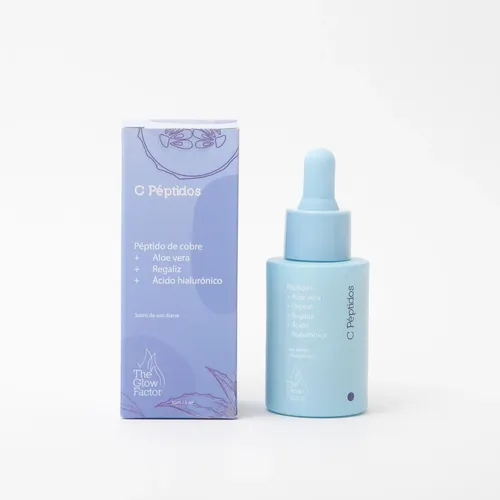Sérum Facial The Glow Factor C Péptidos con Ácido Hialurónico y Antioxidantes para 30 mL