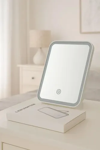 Espejo Para Maquillaje Con Luz Led Panel Touch